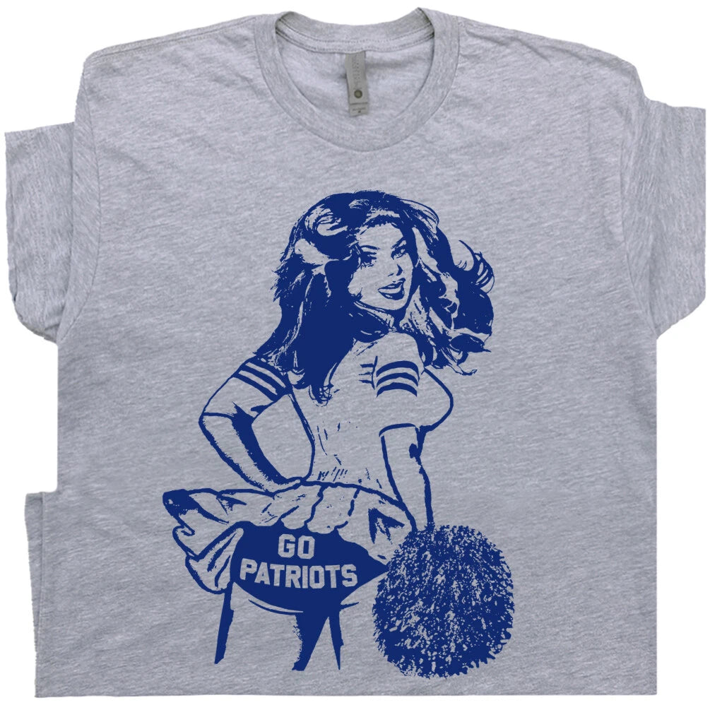 Go Patriots T Shirt Vintage Patriots Shirt Football Cheerleader Retro Throwback
