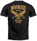 Mens T-Shirt Back Print Mens Eagle Eagle Print Retro Design Back Print