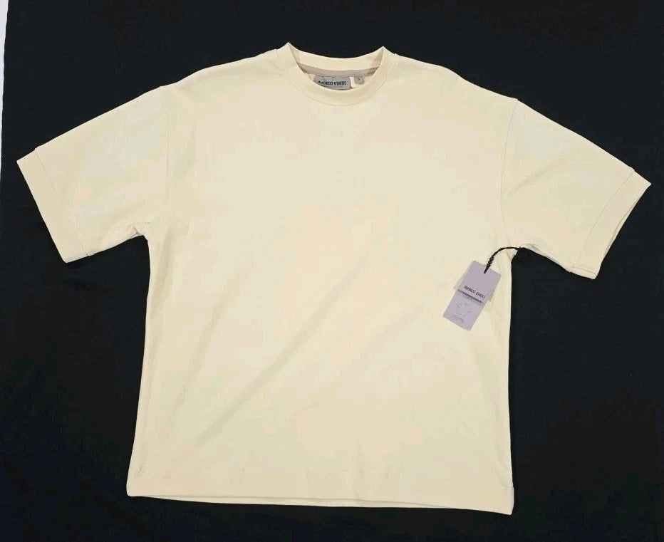 Amongst Others Men' s Boxy Fit T-Shirt Pale Yellow Small NWT