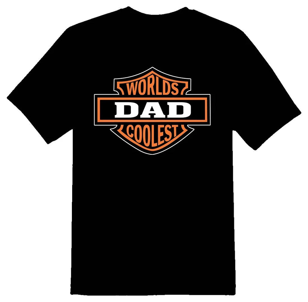 Worlds coolest Dad black or white tee