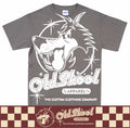 OldSkool White Wolf Design Retro Classic Car T Shirt Hot Rod Biker S-5XL