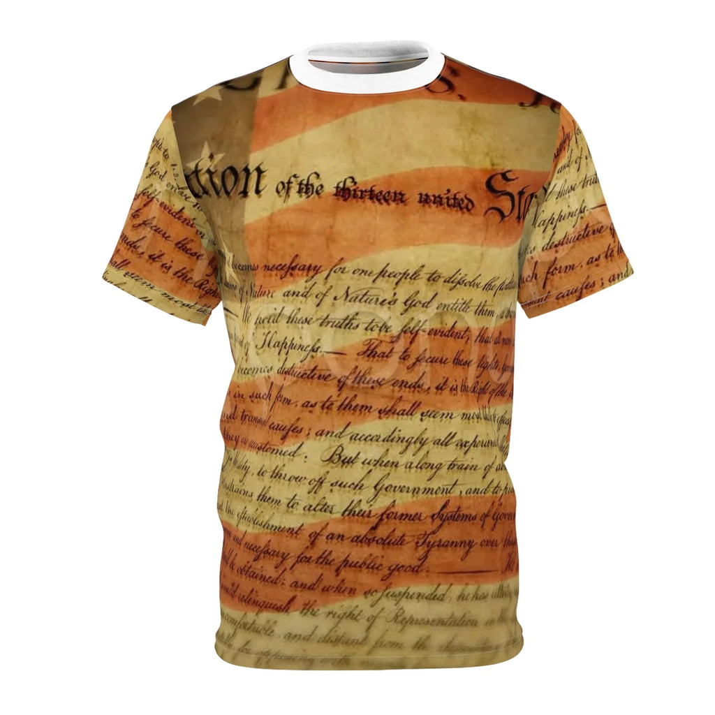 Historical Unisex Tee, Constitution Art Shirt, Unique Graphic Top, Vintage Style