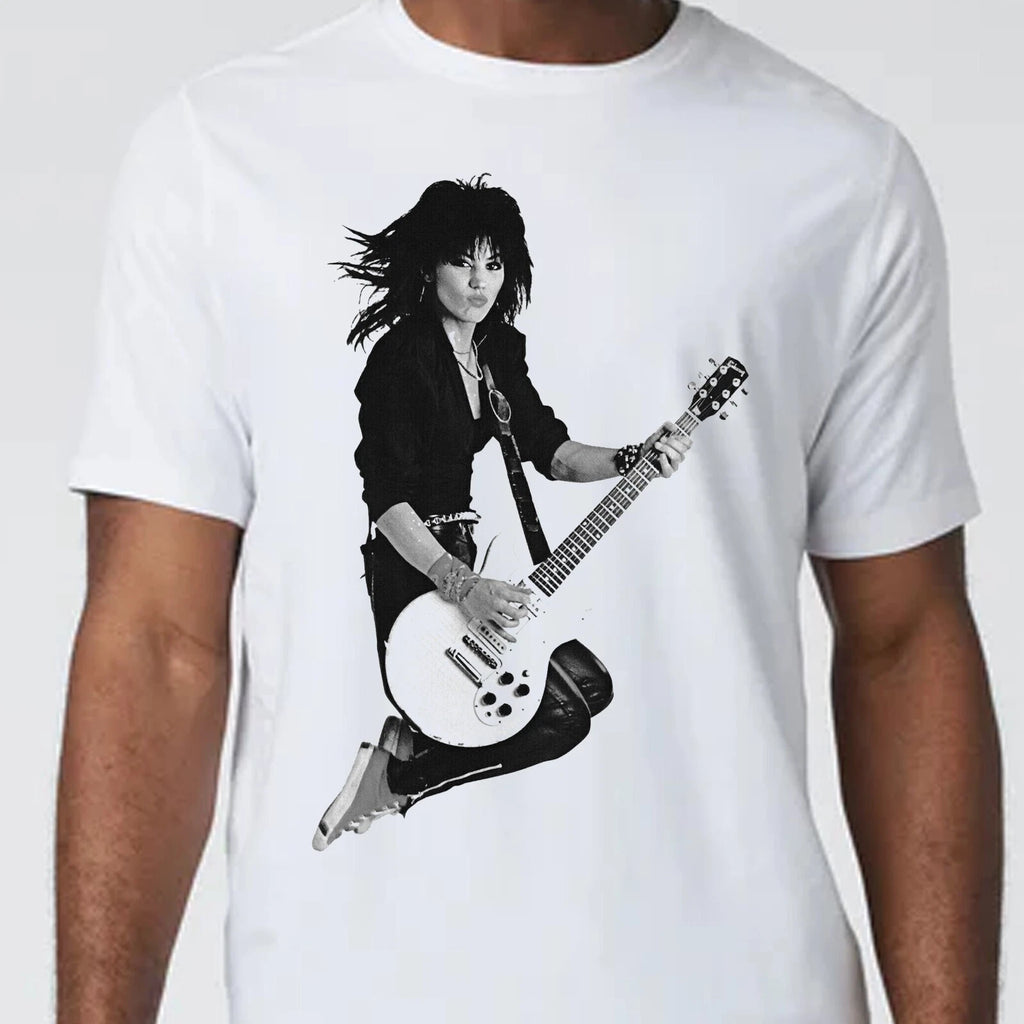 Joan Jett Guitar T-Shirt Blackhearts Gildan Softstyle Tshirt Punk Runaways tee