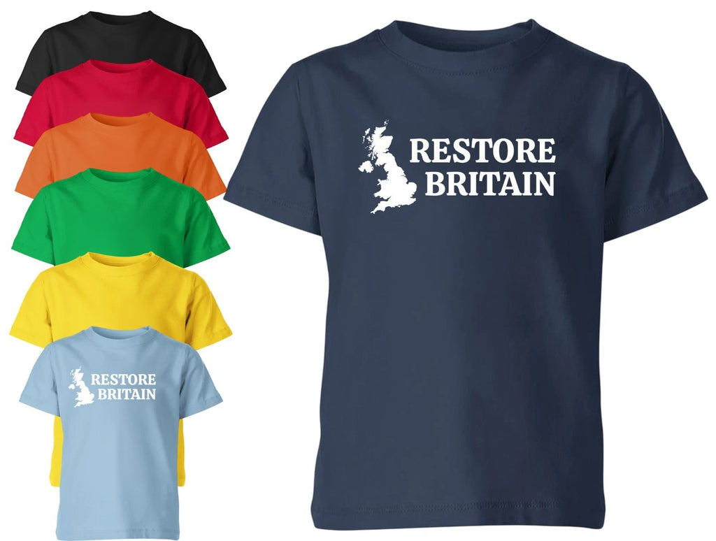 Restore Britain T Shirt Rupert Lowe Politics Patriot British Anti Labour Unisex