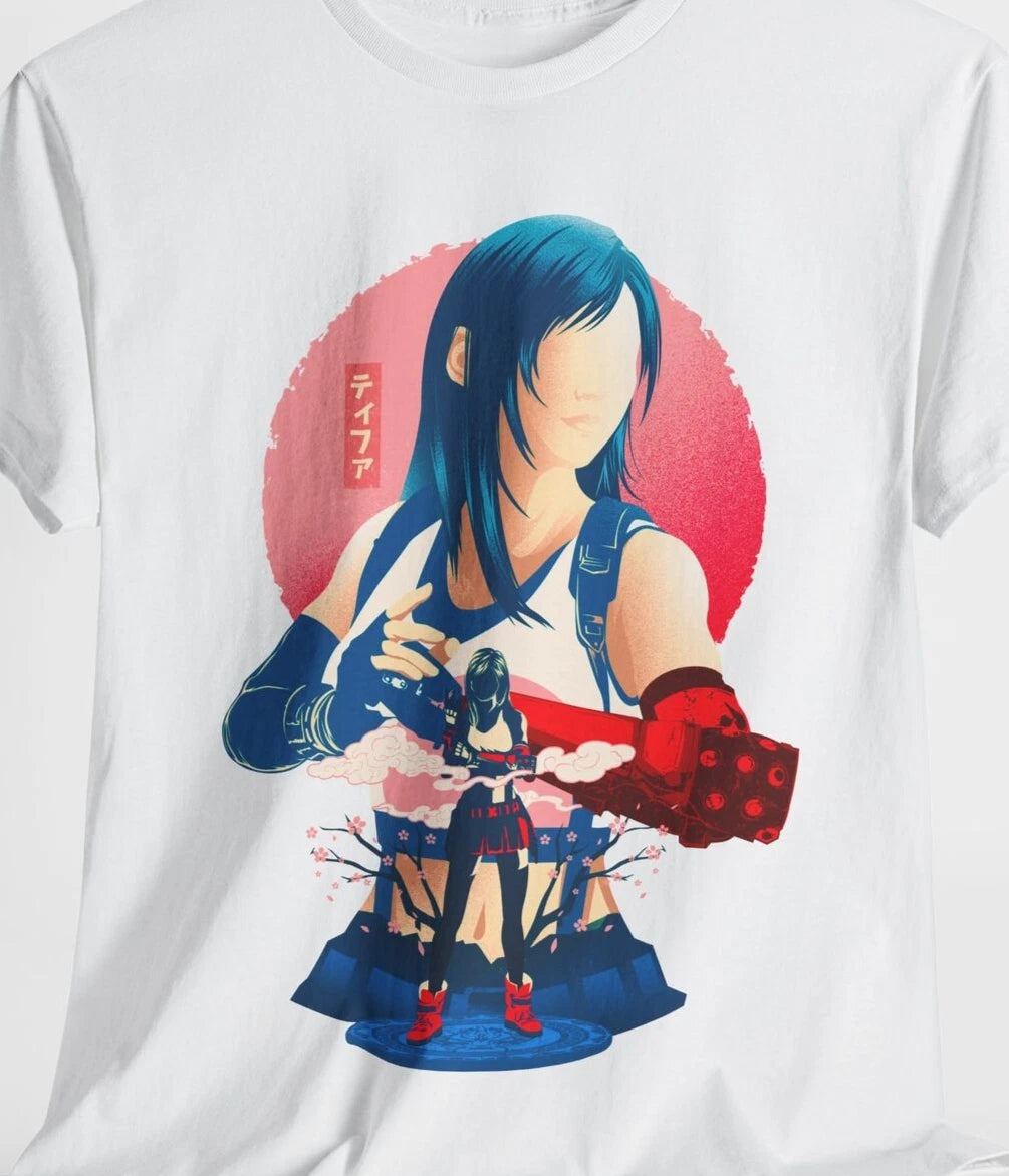 Video game Shirt, Final Fantasy game, Tifa, Graphic Tee, Shirts for men, Gift