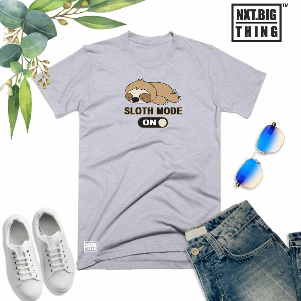 Sloth Mode On T Shirt Lazy Do It Tomorrow Funny Joke Christmas Xmas Gift Men Top