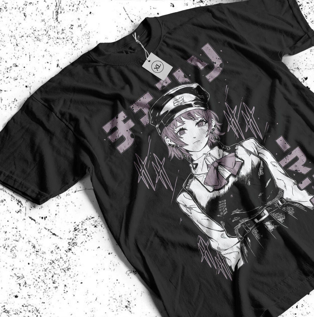 Makima Chainsaw Man T-Shirt Horror Anime Otaku Denji Gift fami Shirt All Size