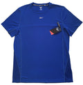 NEW Reebok Men's T-Shirt Short Sleeve Crew Neck Blue Sz L/G Blue Breathable mesh