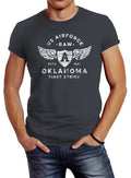 US Airforce Oklahoma Aviator Men's Print T-Shirt Vintage Shirt Neverless®