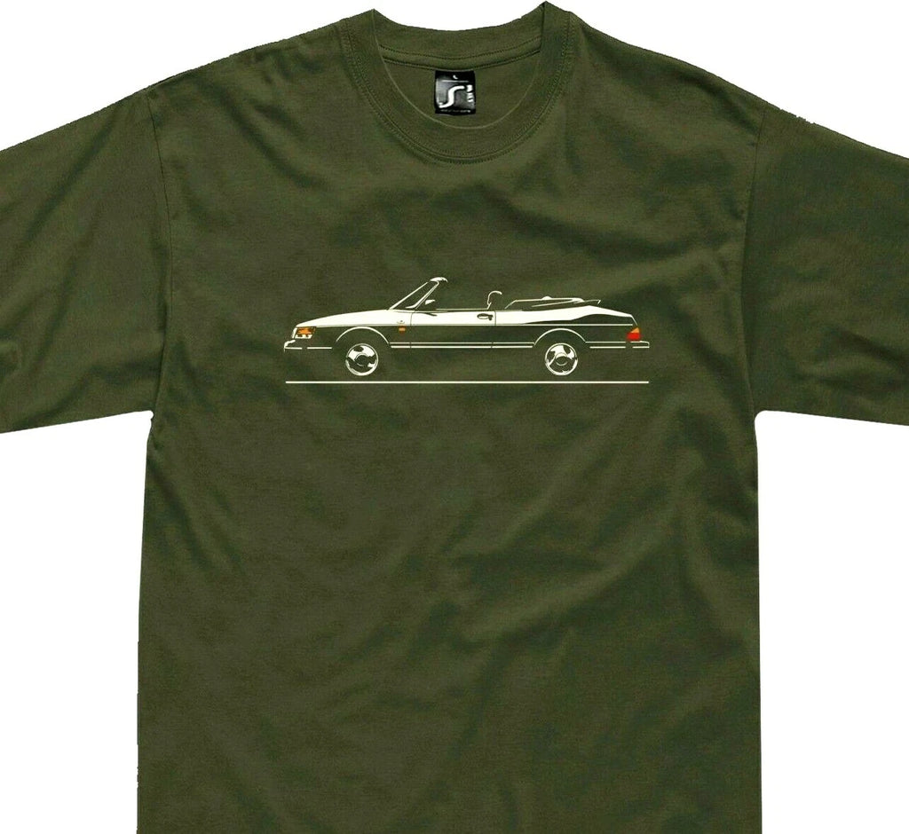 T-shirt for  saab 900 cabrio fans cabriolet turbo classic convertible tshirt