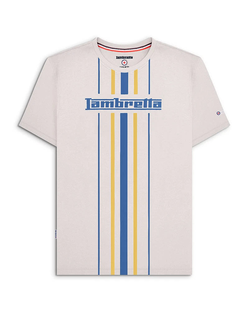 Lambretta Mens Vertical Stripe Tee BNWT