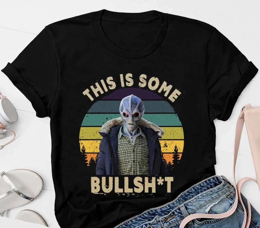 Vintage This Is Bullsht Shirt, Resident Alien Shirt, Alien UFO