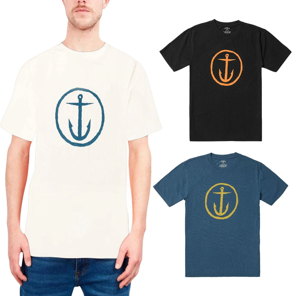 Captain Fin Mens T-Shirt Graphic Print  OG Logo  Basic Fit Summer Cotton Top New