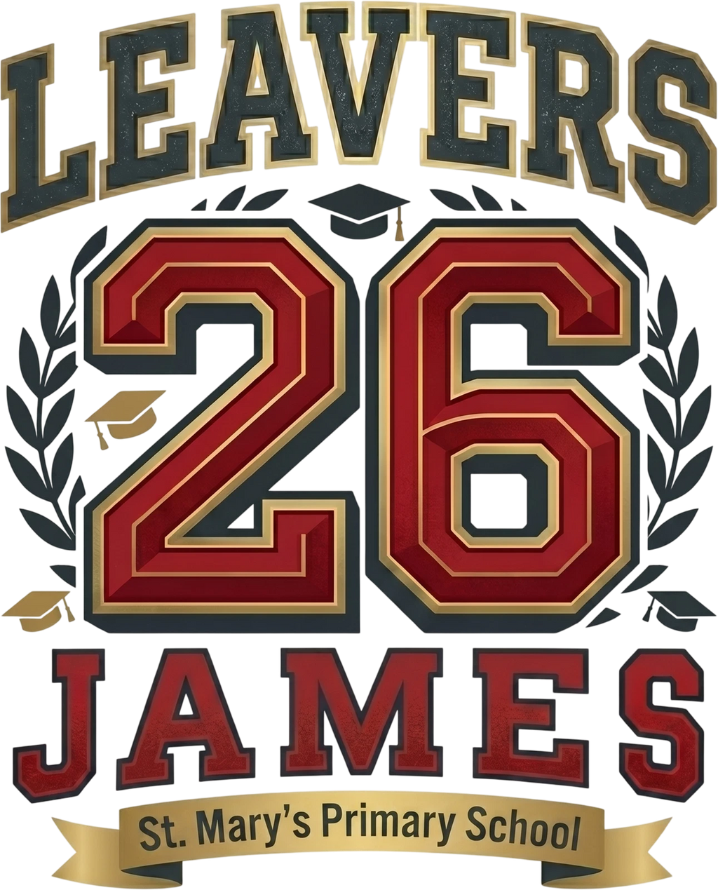 Personalised Class of 2026 Kids Leavers Shirt | School Graduation Tee [cite: 1]