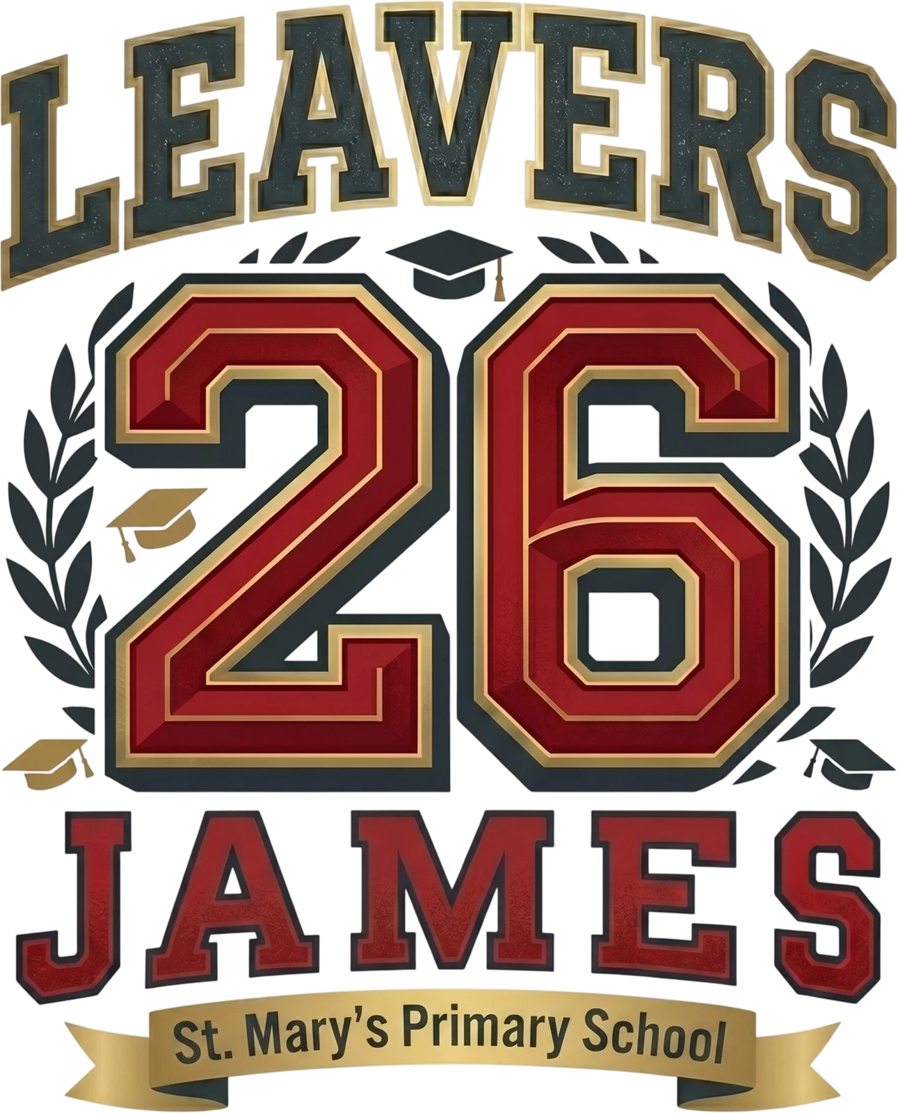 Personalised Class of 2026 Kids Leavers Shirt | School Graduation Tee [cite: 1]