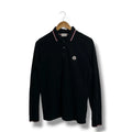 Moncler Polo Shirt long sleeve Black Small