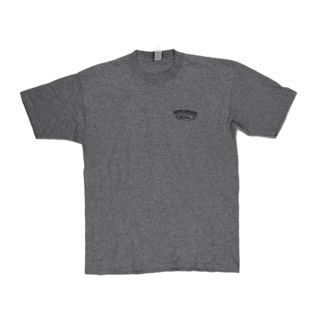 Quiksilver Men's Gray Crew Neck Short Sleeve Cotton T-Shirt Size Large