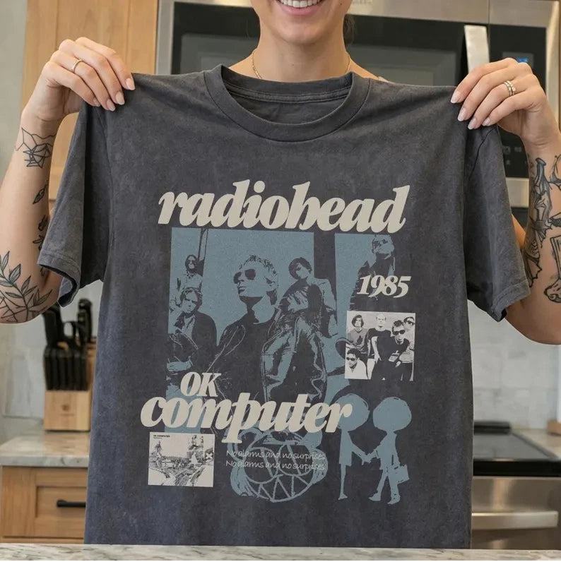 90s Radio head Vintage Comfort Colors Unisex T-Shirt, Indie Rock Band Tee, Retro