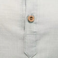 Slim Fit Men Dress Shirt Elegant Grey Stand Collar For Business Office Popular