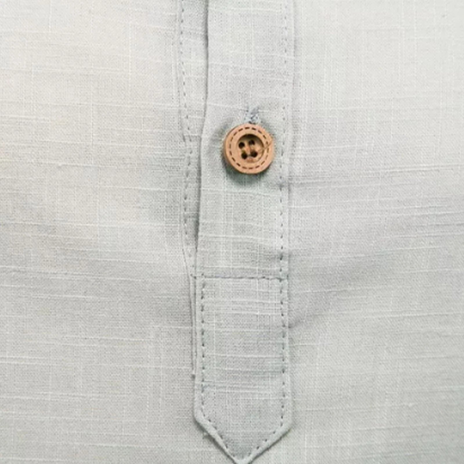 Slim Fit Men Dress Shirt Elegant Grey Stand Collar For Business Office Popular
