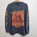 Radiohead Vintage Rock Band T Shirt Long Sleeve Size Large Creep Graphic Tee