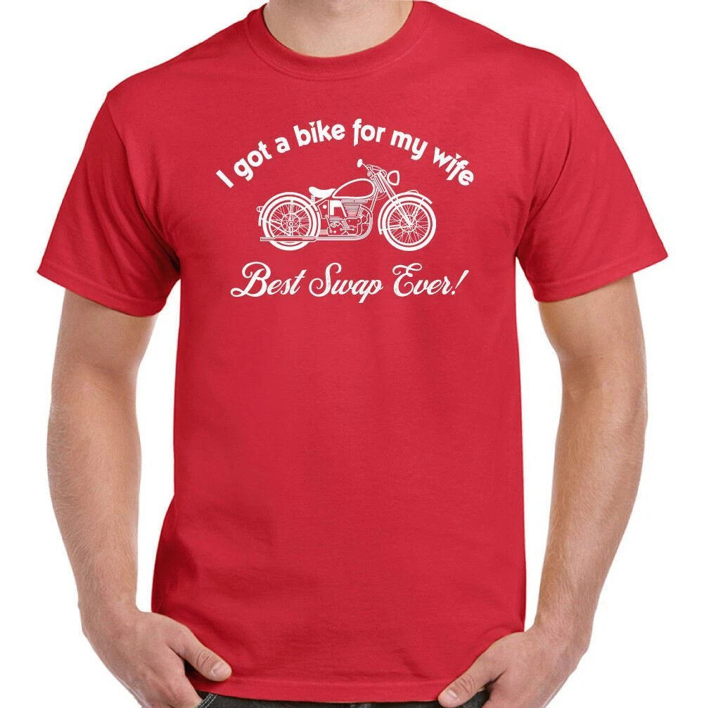 Motorbike T-Shirt Motorcycle For My Wife Mens Funny Biker Custom Chopper