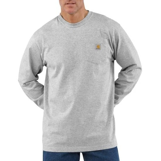 Men's Carhartt K126 Long Sleeve Workwear Crewneck T-Shirt