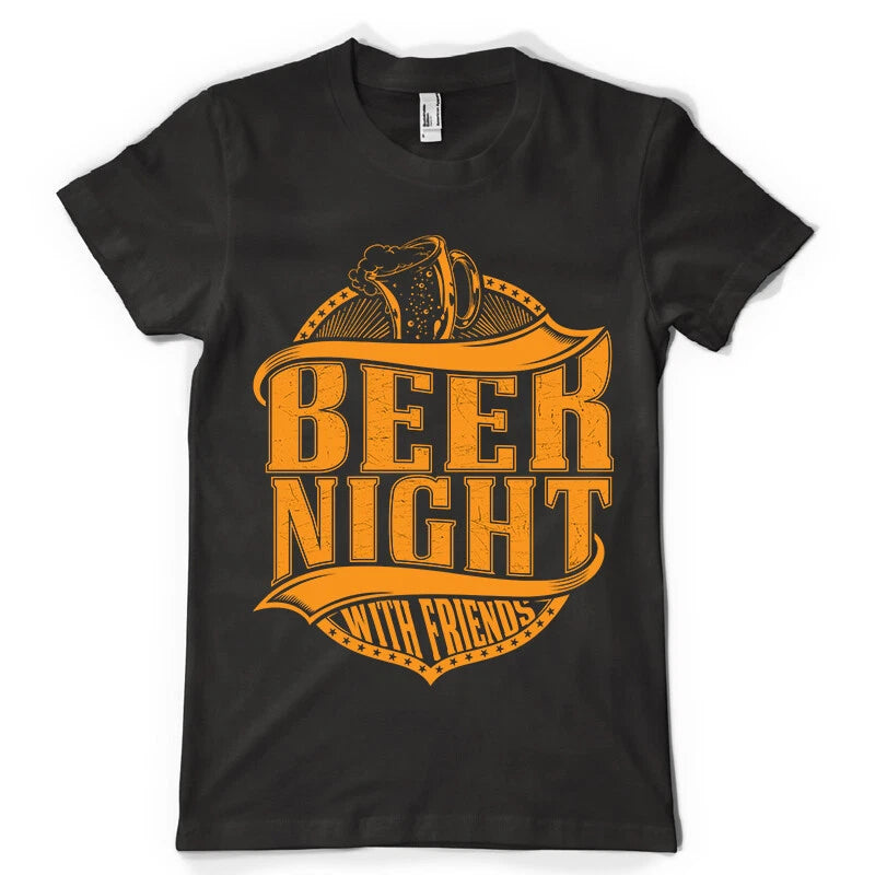Beer night with friends black or white Tee