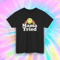 Mama Tried Funny Happy Face Retro Vintage Style Graphic Tee T-Shirt S-5XL