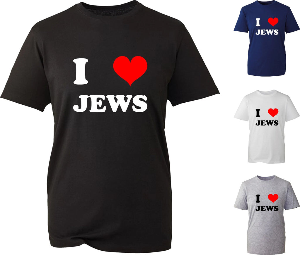 I Love Jews T-shirt Hanukkah Judaism Pride Spiritual Religious Unisex Gift Top