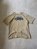 Patagonia Shirt Mens Large Tan Fitz Roy Bear Slim Fit Crew Neck Pullover Tee S