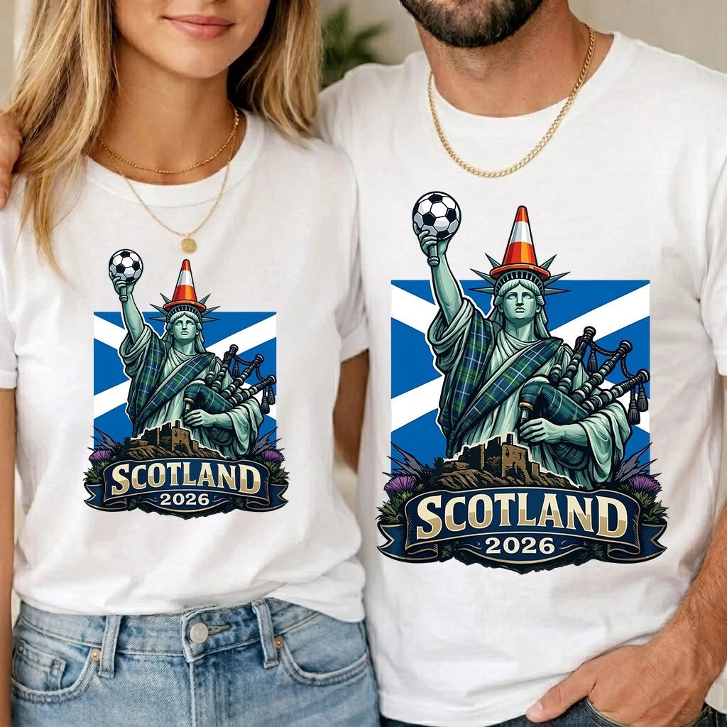 Scotland Football World cup Liberty Cone T shirt 2026 Unisex Kids Gift Tee