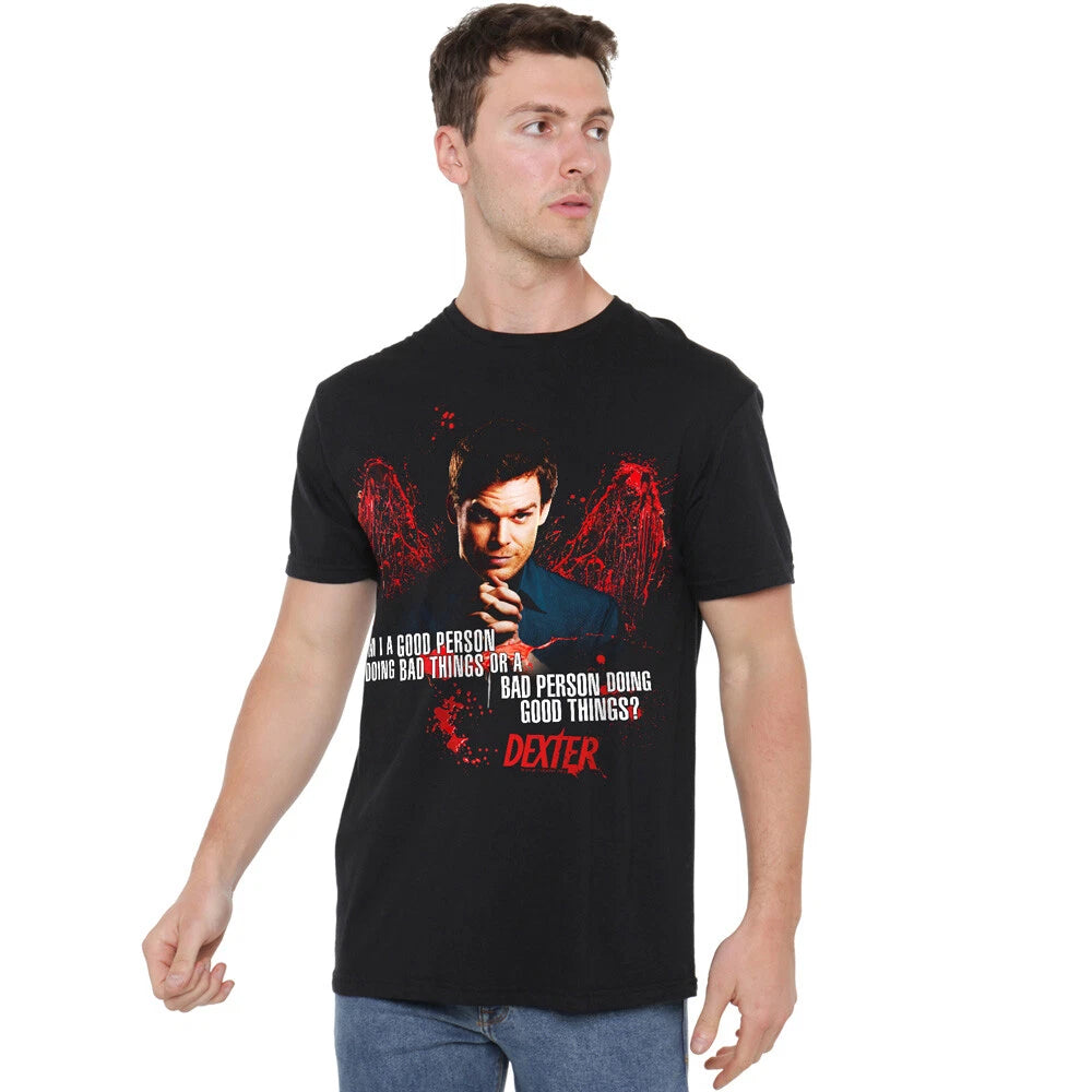 Dexter Good Bad T-Shirt S-2XL, Black