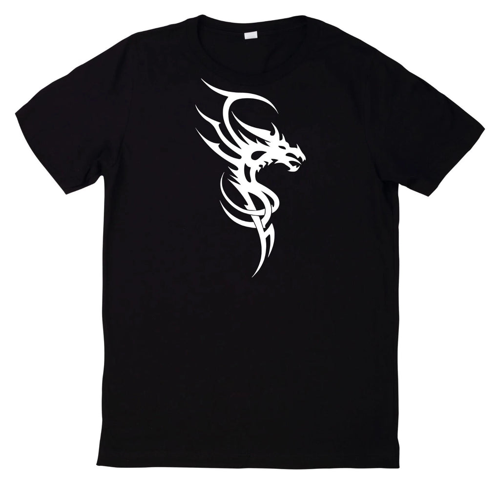 Tribal Dragon Dragon Dragon Tattoo Mystical Motif Cotton T-Shirt