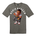 NEW ART SOCIETY x SWOD RADIO RAHEEM TOON TEE SHIRT HEATHER CHARCOAL SM-4XLARGE