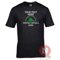 Lawn maintenance t-shirt personalised custom gardening landscape company tee