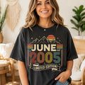 June 2005 Limited Edition T Shirt, Retro Birthday Gift
