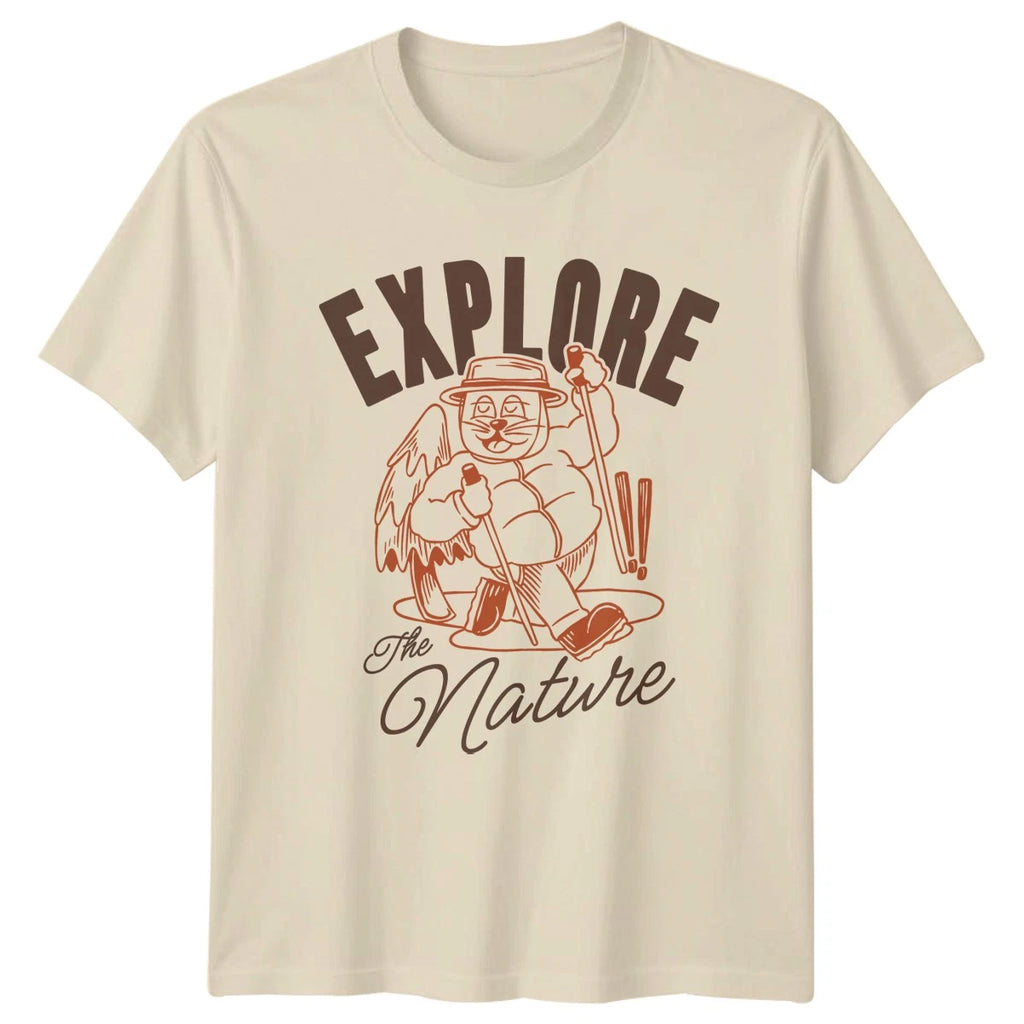 Explore The Nature T-Shirt Hiking Nature Birthday Gift For Him And Her
