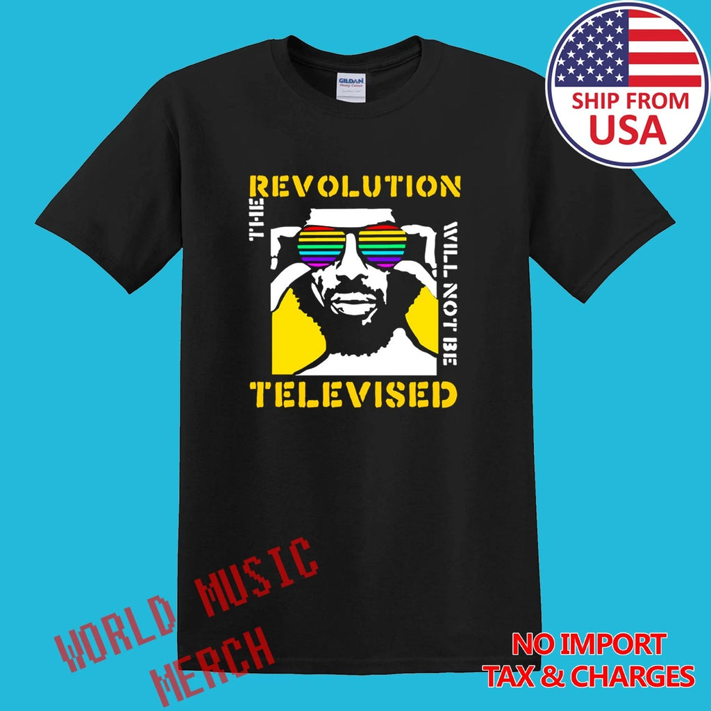 Gil Scott Heron The Revolution Will Not Be Televised Men Black Size S-5XL