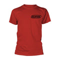 CLUTCH - CLASSIC LOGO (BLACK/RED) RED T-Shirt Medium
