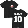 Personalised England Rugby T-Shirt | Custom Name Number | 6 Nations Fan Gift Top