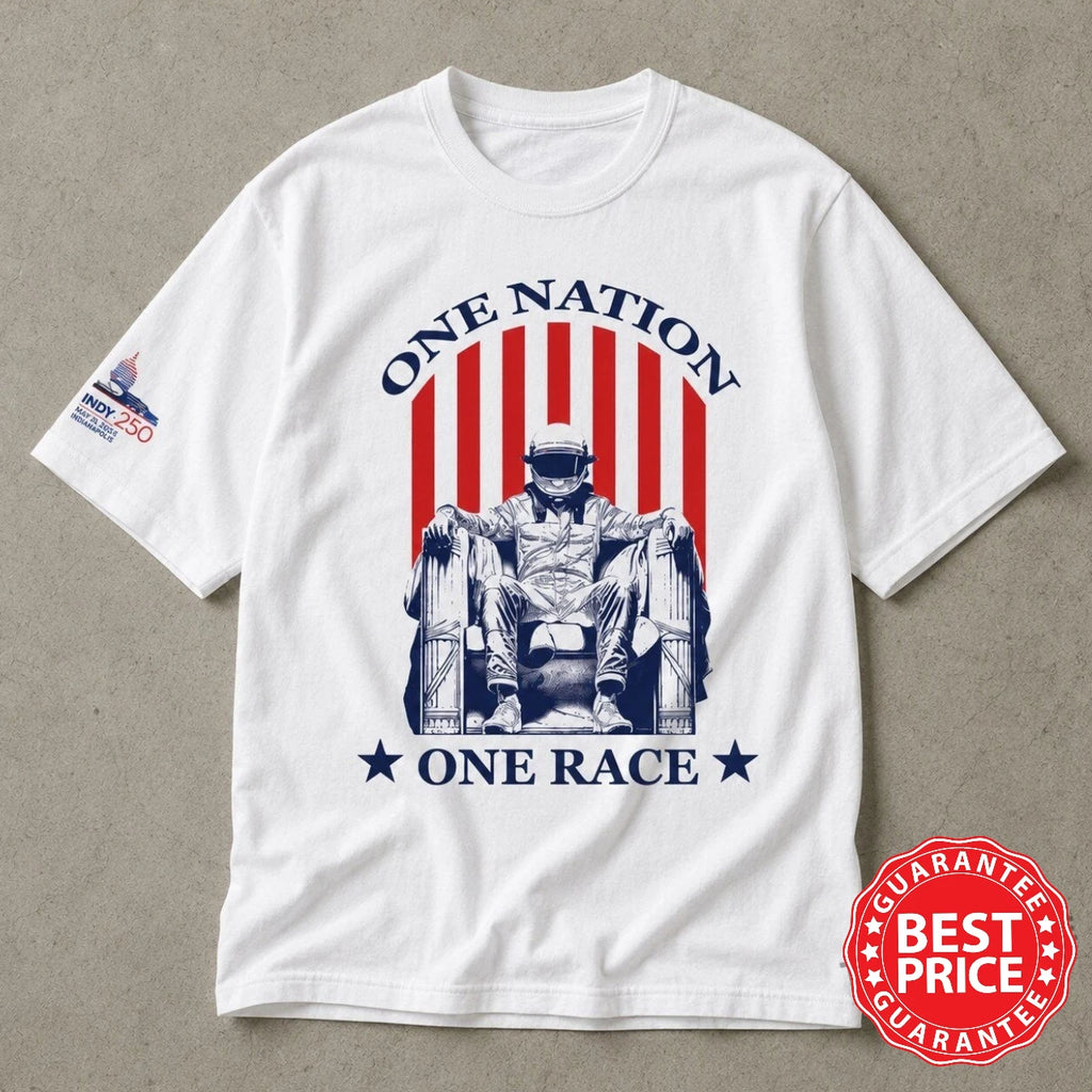Indycar 2026 Freedom 250 Grand Prix One Nation 4th of July Shirt S-5XL