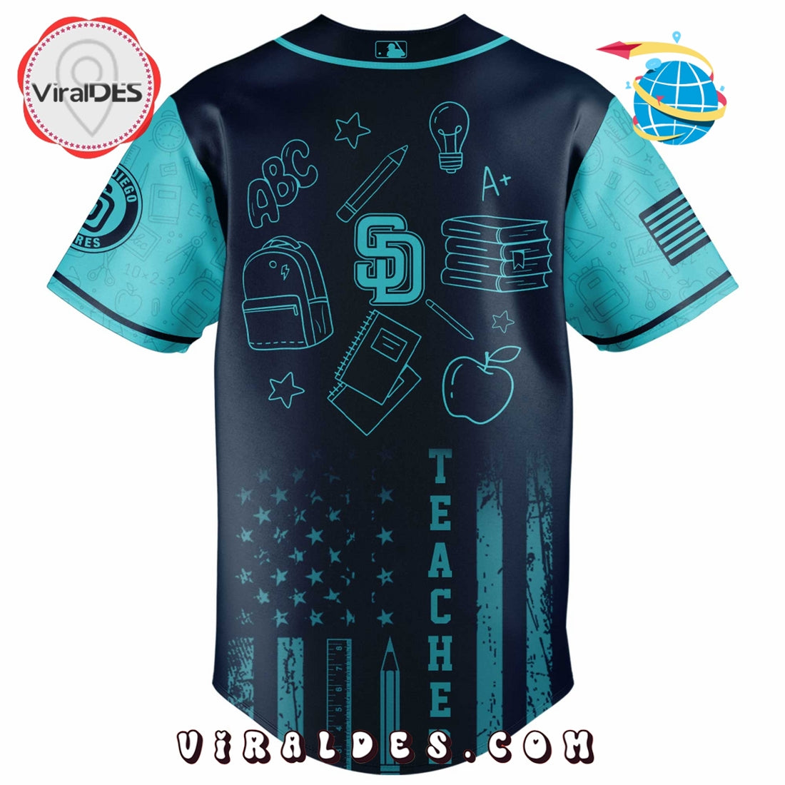 San Diego Padres MLB x Teacher Appreciation Day Baseball Jersey