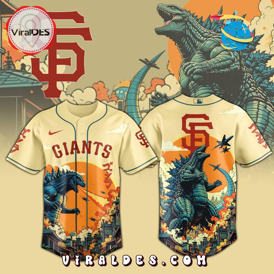 San Francisco Giants 2025 Godzilla Limited Edition Jersey