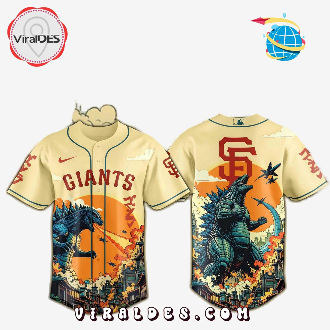 San Francisco Giants 2025 Godzilla Limited Edition Jersey