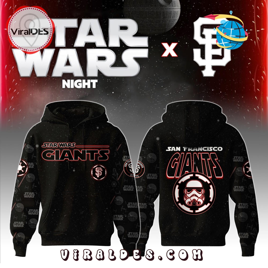 San Francisco Giants MLB x Star War Night Hoodie, Jogger, Cap