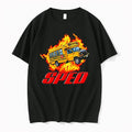 School Bus Flame Sped 0 Tshirts Sweater