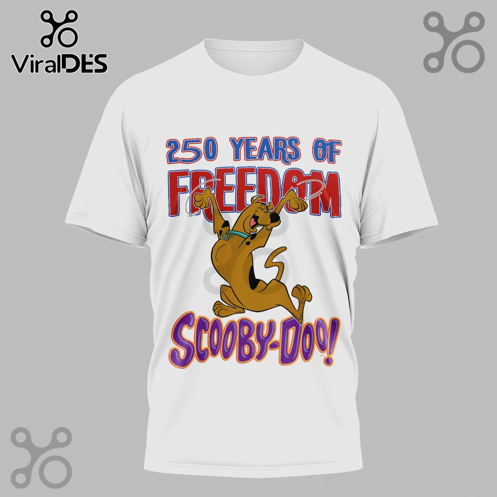 Scooby-Doo 4th of July 250 Years of Freedom Premium 3D Graphic T-Shirt