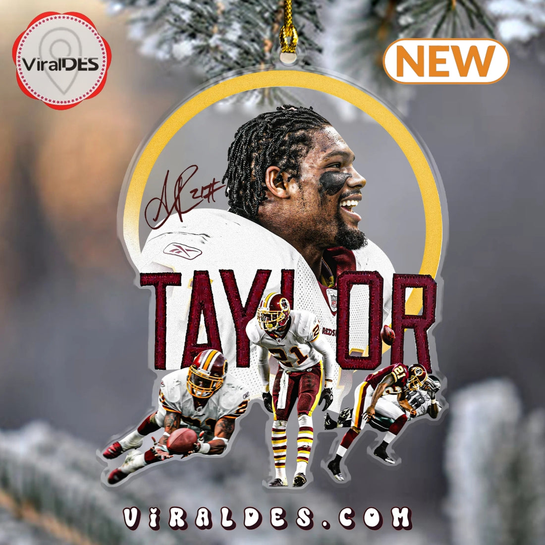 Sean Taylor Signatures 2024 Christmas Ornaments