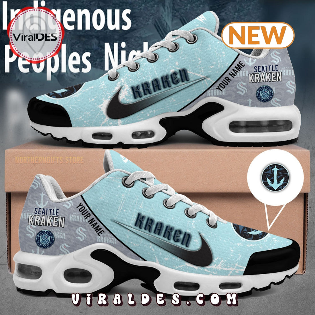 Seattle Kraken Indigenous Peoples Night Air Max Plus